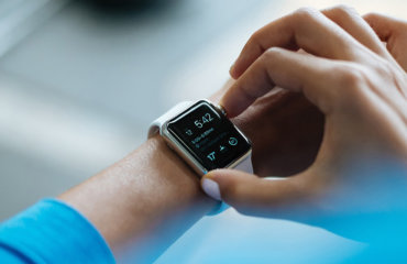 Smartwatch on a young woman's wrist
