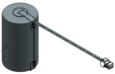 Schematic drawing of an ER battery