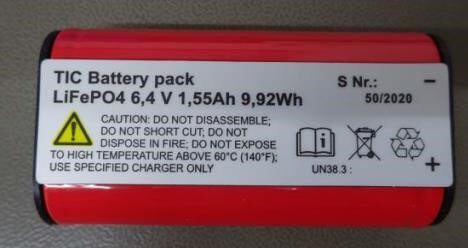 Close-up of a 1s2p Lithium Iron Phosphate Battery Pack