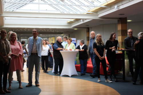 Begrüßung im Foyer